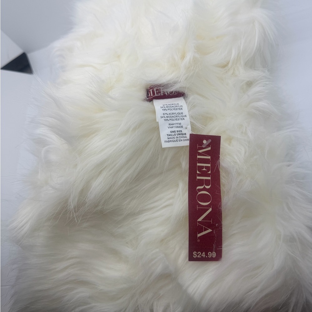 Merona Cream Faux Fur Snood